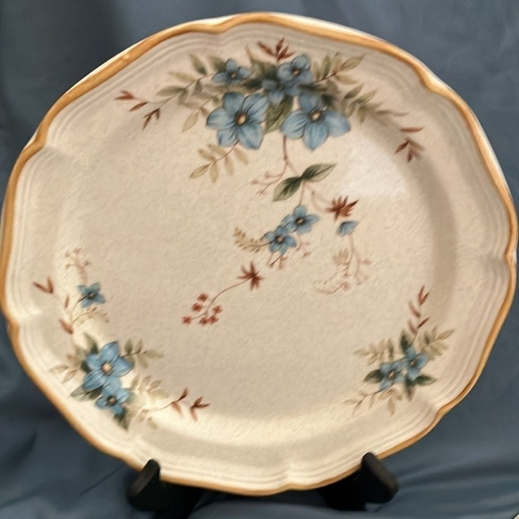 Mikasa: Garden Club DAY DREAMS (EC 461) Dinner Plates- lot of 2- 10 3/4" length - Picture 3 of 15